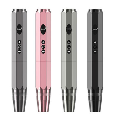 Pink Color PMU Wireless Machine , Cosmetic Tattoo Machine 5w Power