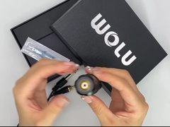 เครื่องสักสีเทาพร้อมขั้วต่อ RCA และมอเตอร์คุณภาพสูง