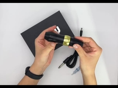 เครื่องสักโรตารีมืออาชีพประเภทปากกาไร้สายสีดำและสีแดงสำหรับศิลปิน